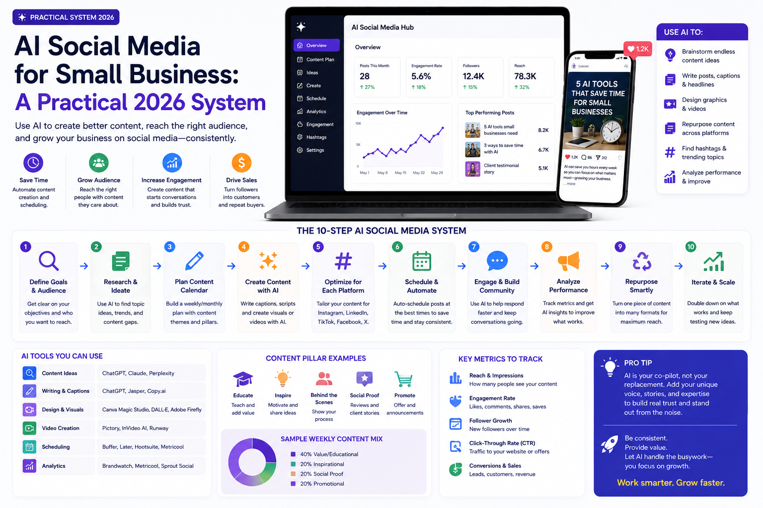 AI Social Media for Small Business: A Practical 2026 System
